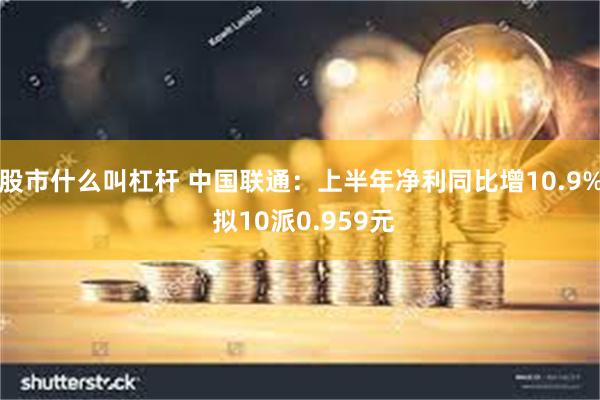 股市什么叫杠杆 中国联通：上半年净利同比增10.9% 拟10派0.959元