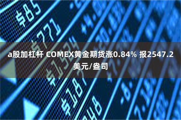 a股加杠杆 COMEX黄金期货涨0.84% 报2547.2美元/盎司