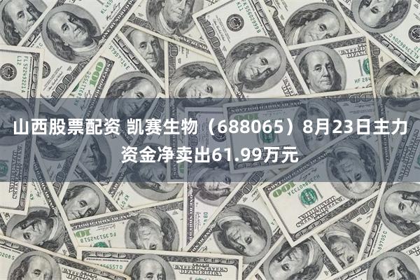 山西股票配资 凯赛生物（688065）8月23日主力资金净卖出61.99万元